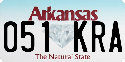 AR license plate 051KRA