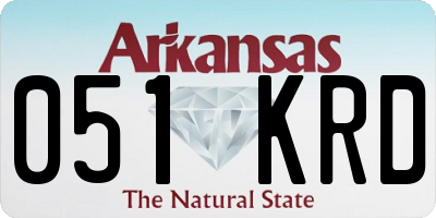 AR license plate 051KRD