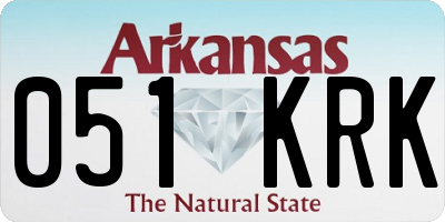AR license plate 051KRK