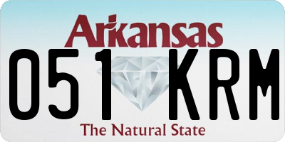 AR license plate 051KRM