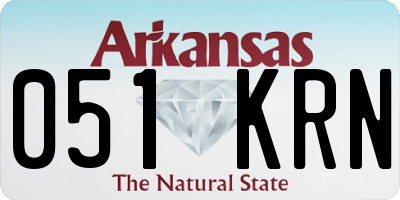 AR license plate 051KRN