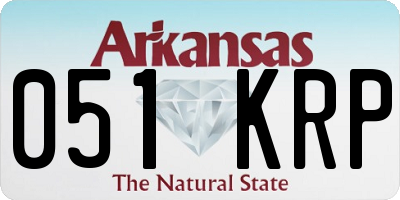 AR license plate 051KRP