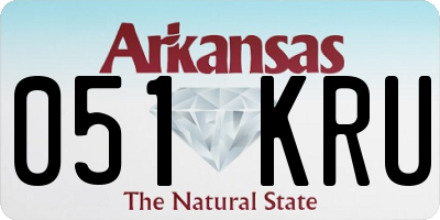 AR license plate 051KRU