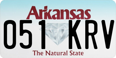 AR license plate 051KRV