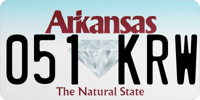 AR license plate 051KRW