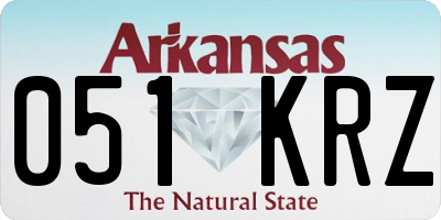 AR license plate 051KRZ
