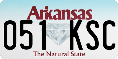 AR license plate 051KSC