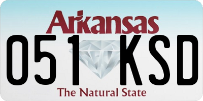 AR license plate 051KSD