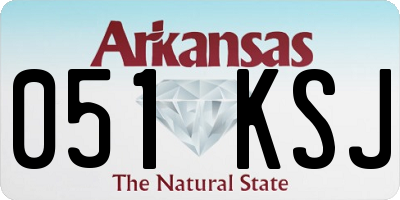 AR license plate 051KSJ