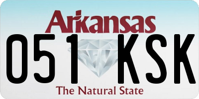 AR license plate 051KSK