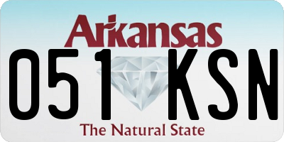 AR license plate 051KSN