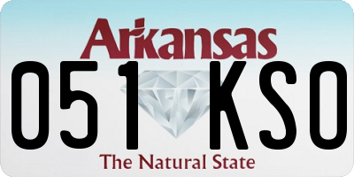 AR license plate 051KSO