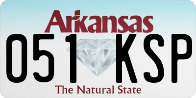 AR license plate 051KSP