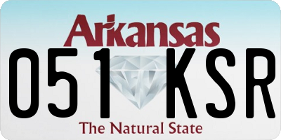 AR license plate 051KSR