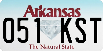 AR license plate 051KST