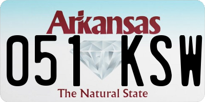 AR license plate 051KSW