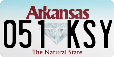 AR license plate 051KSY