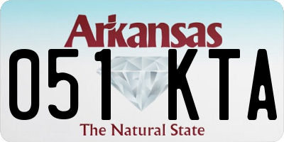 AR license plate 051KTA