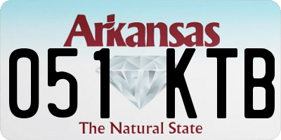 AR license plate 051KTB