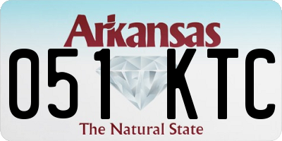 AR license plate 051KTC