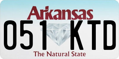 AR license plate 051KTD