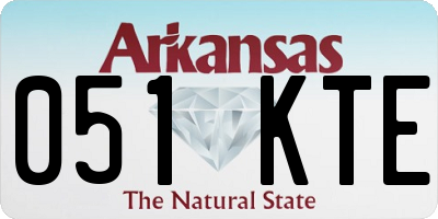 AR license plate 051KTE