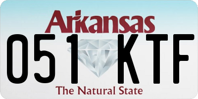 AR license plate 051KTF