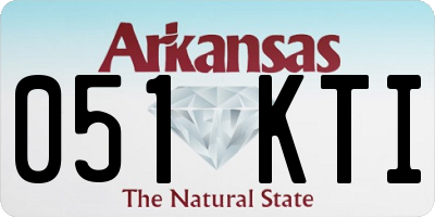 AR license plate 051KTI