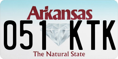 AR license plate 051KTK