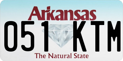 AR license plate 051KTM