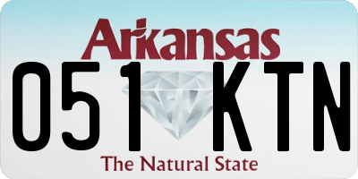 AR license plate 051KTN