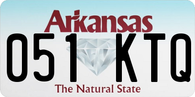 AR license plate 051KTQ