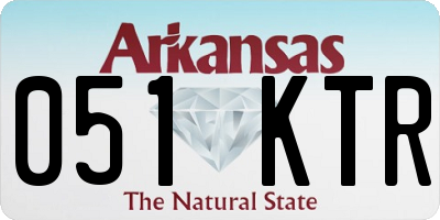 AR license plate 051KTR
