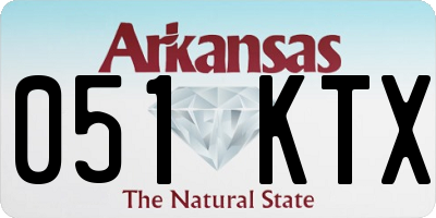AR license plate 051KTX