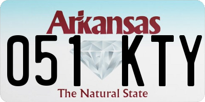 AR license plate 051KTY