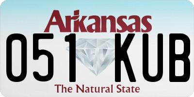 AR license plate 051KUB