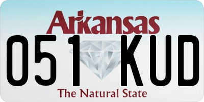 AR license plate 051KUD