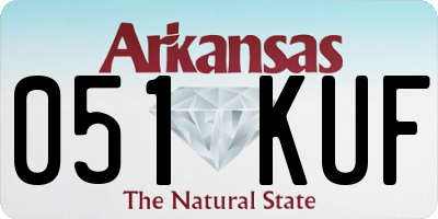 AR license plate 051KUF