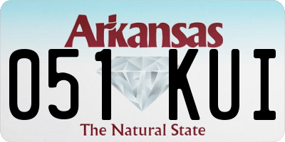 AR license plate 051KUI