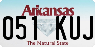 AR license plate 051KUJ