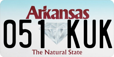 AR license plate 051KUK