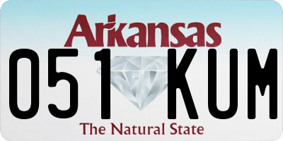AR license plate 051KUM