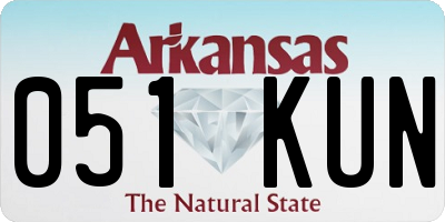 AR license plate 051KUN