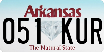 AR license plate 051KUR