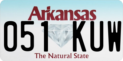 AR license plate 051KUW