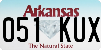 AR license plate 051KUX