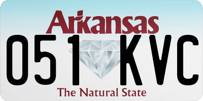 AR license plate 051KVC