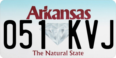AR license plate 051KVJ