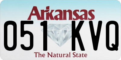 AR license plate 051KVQ