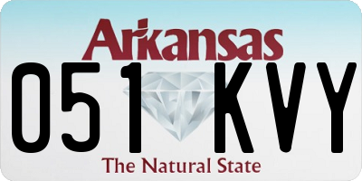 AR license plate 051KVY